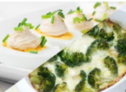 Brócoli gratinada y huevo duro