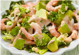 Ensalada de gambas con mayonesa