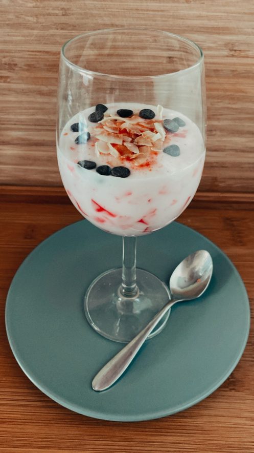 Yogurt con gelatina